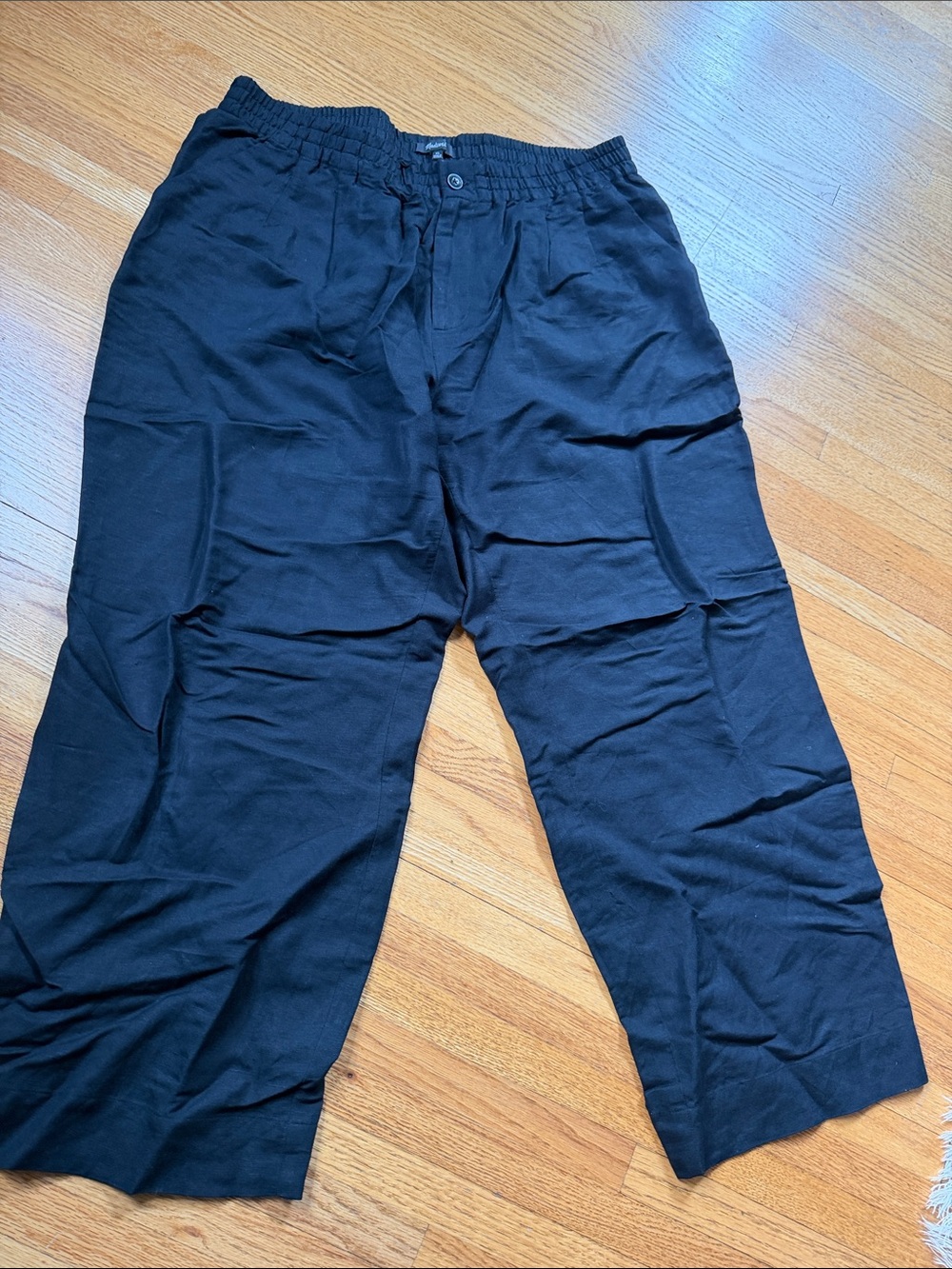 Madewell Black Wide Leg Pants